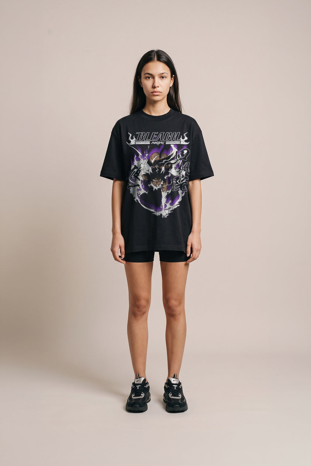 YORUICHI GOT | BLEACH | PREMIUM BLACK OVERSIZE TEE