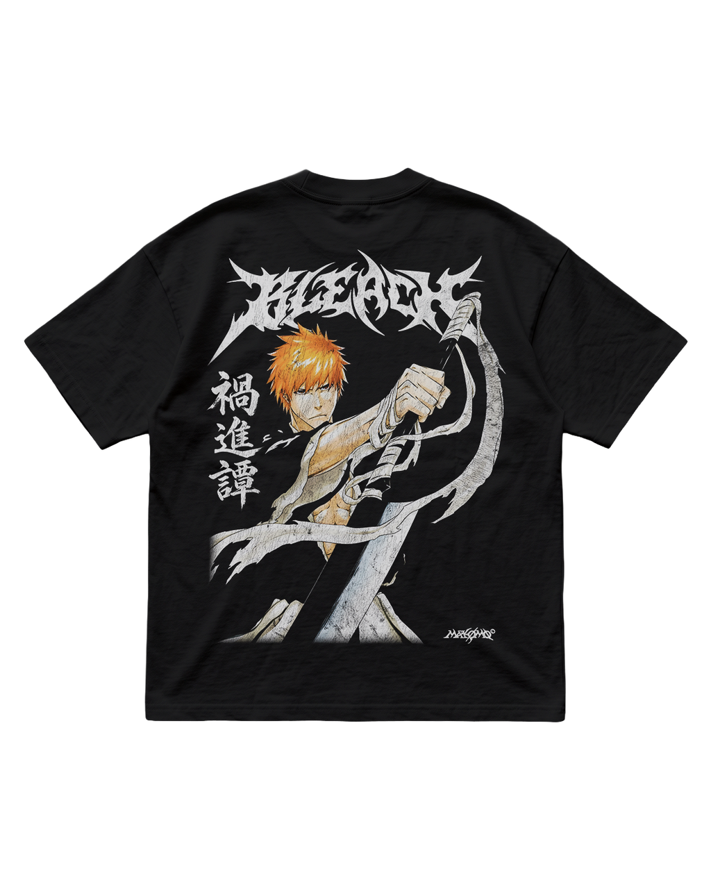 ICHIGO | BLEACH | PREMIUM BLACK OVERSIZE TEE