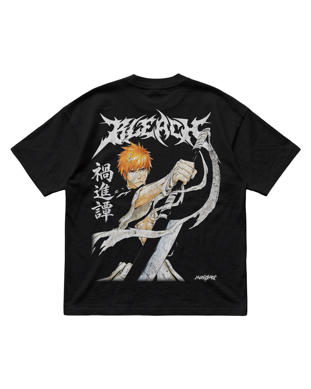 ICHIGO | BLEACH | PREMIUM BLACK OVERSIZE TEE