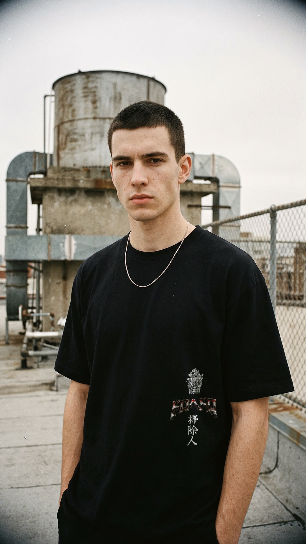 SHIN | DOROHEDORO | PREMIUM BLACK OVERSIZE TEE
