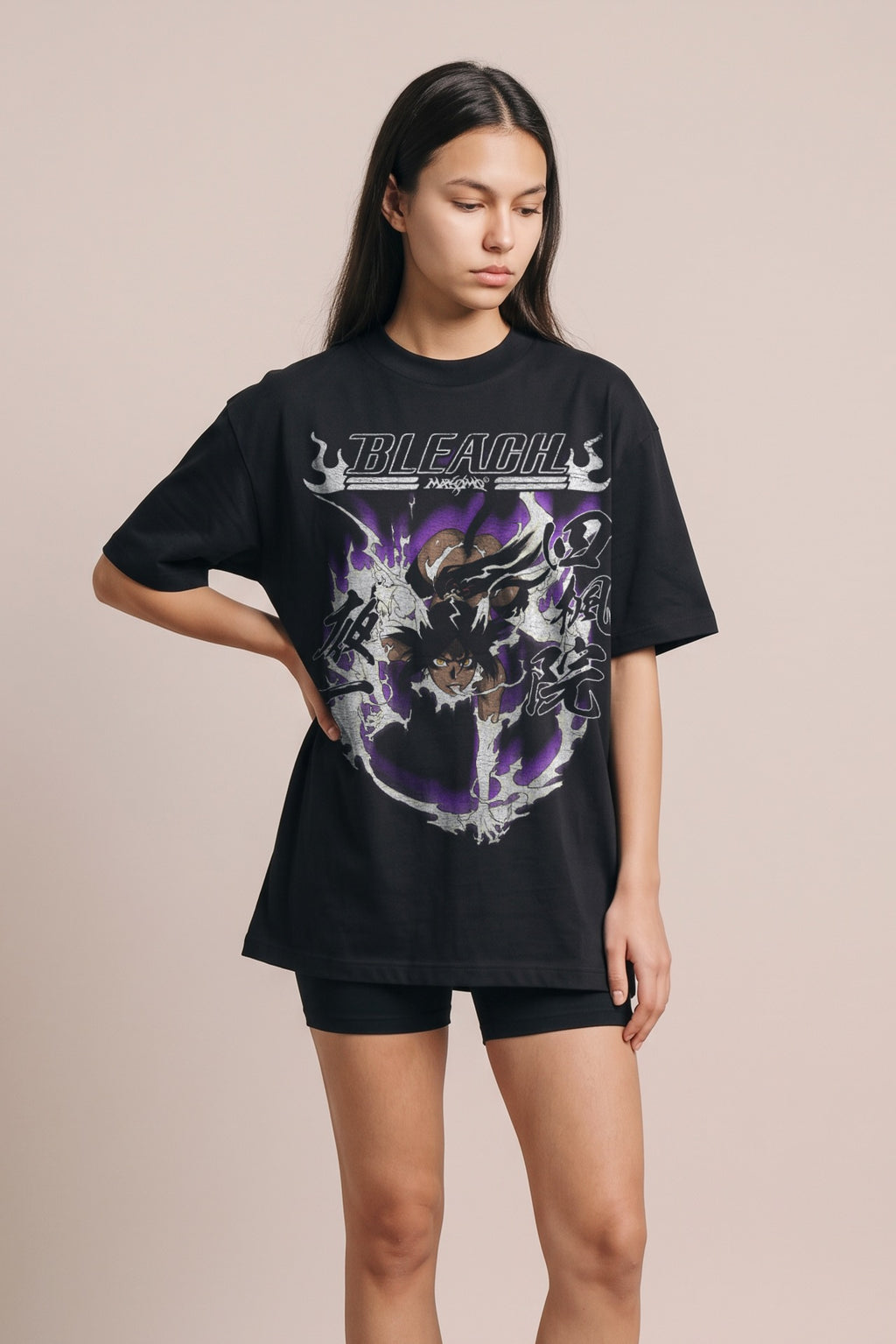 YORUICHI GOT | BLEACH | PREMIUM BLACK OVERSIZE TEE