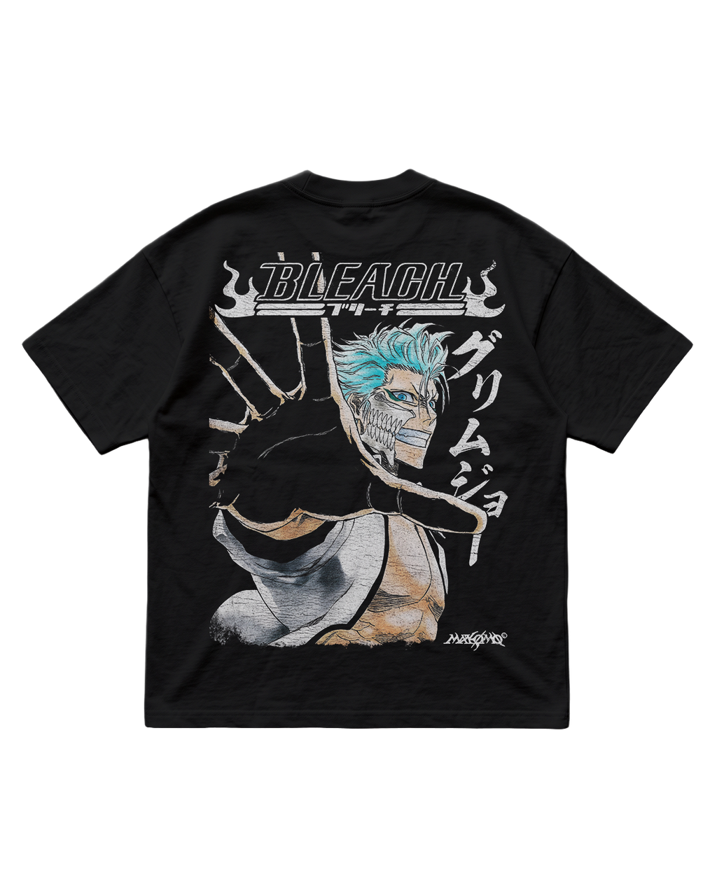 GRIMMJOW | BLEACH | PREMIUM BLACK OVERSIZE TEE
