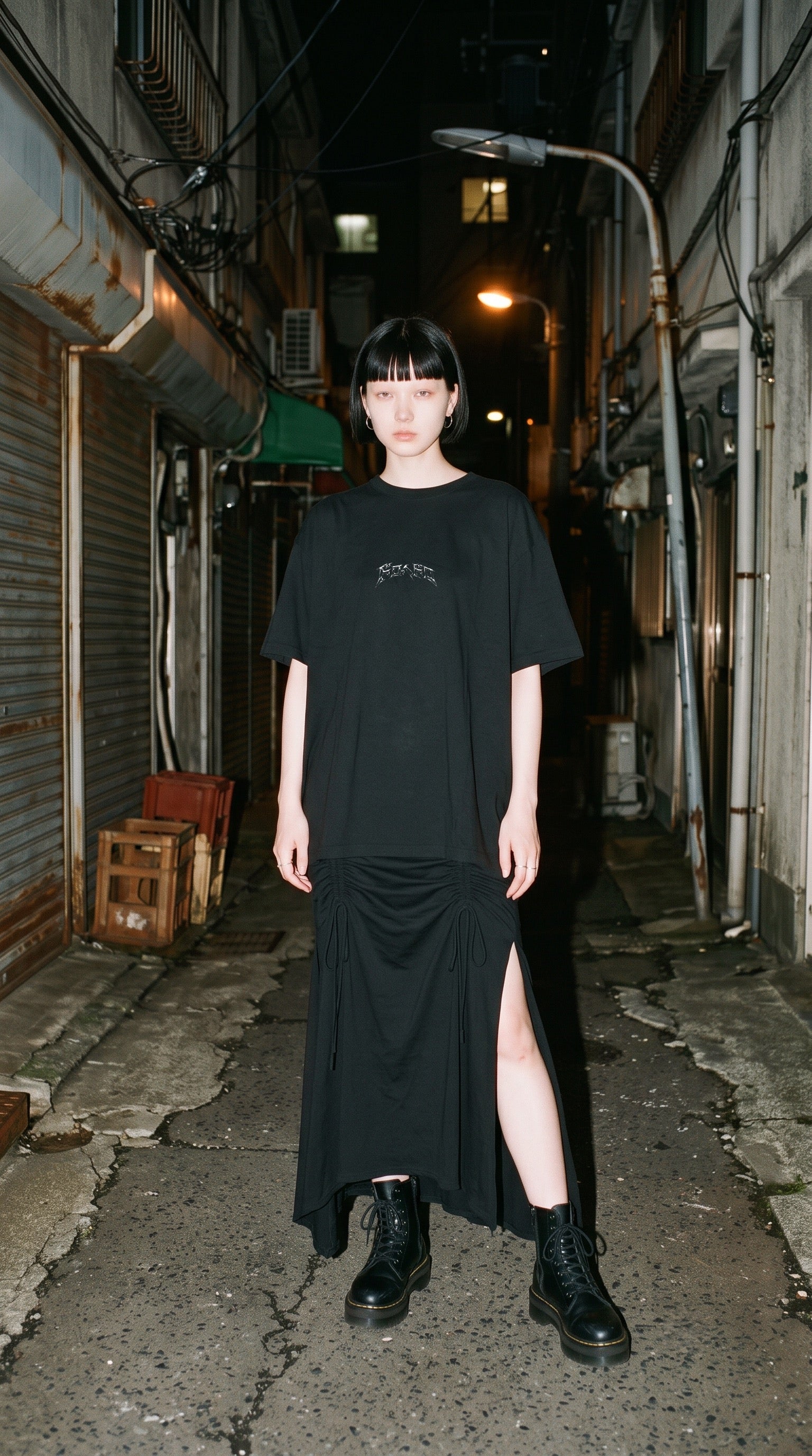 NIKAIDO | DOROHEDORO | PREMIUM BLACK OVERSIZE TEE