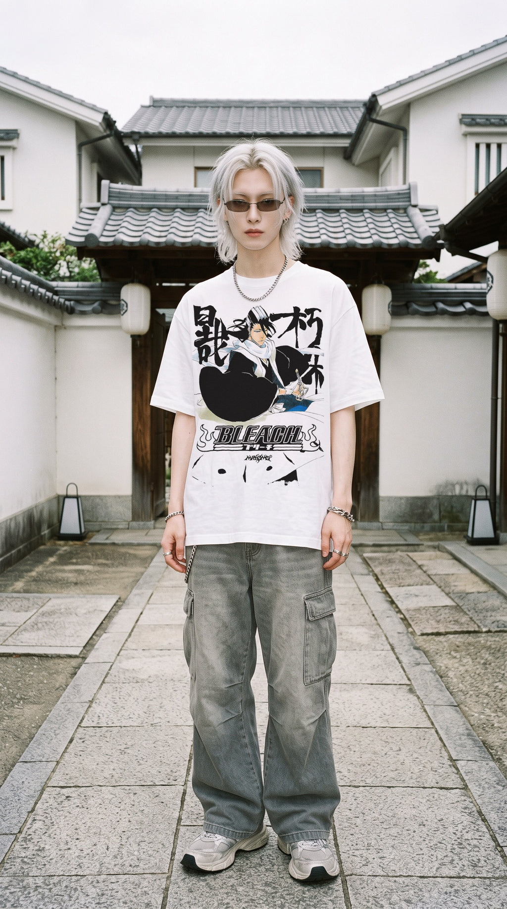 BYAKUYA | BLEACH | PREMIUM WHITE OVERSIZE TEE