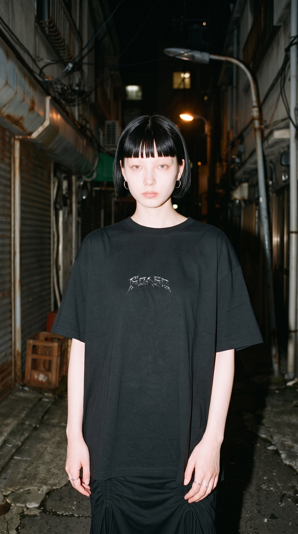 NIKAIDO | DOROHEDORO | PREMIUM BLACK OVERSIZE TEE