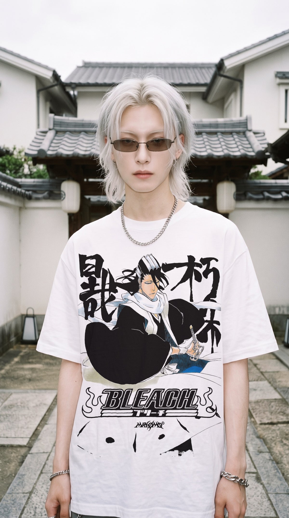 BYAKUYA | BLEACH | PREMIUM WHITE OVERSIZE TEE