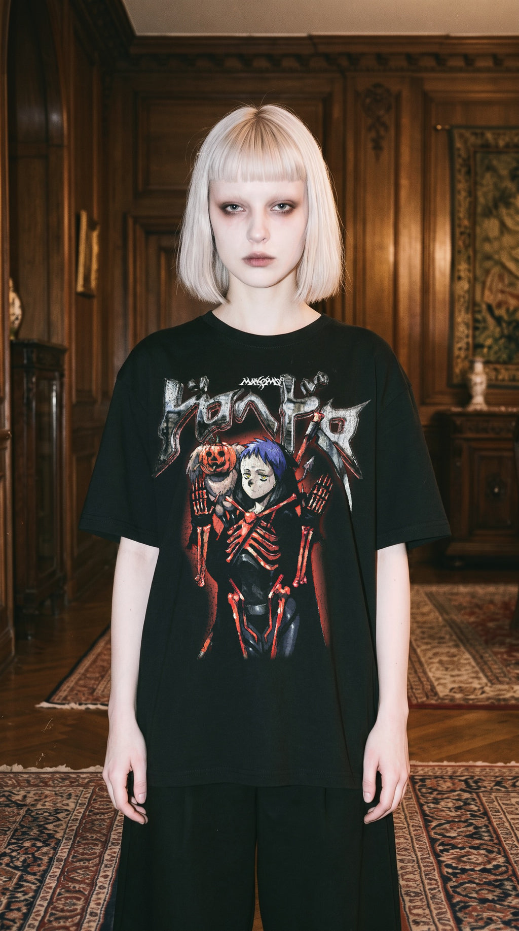 EBISU | DOROHEDORO | PREMIUM BLACK OVERSIZE TEE