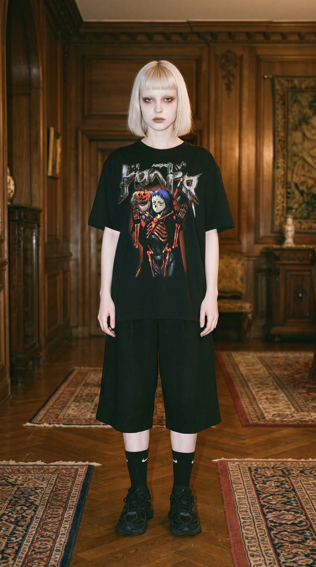 EBISU | DOROHEDORO | PREMIUM BLACK OVERSIZE TEE
