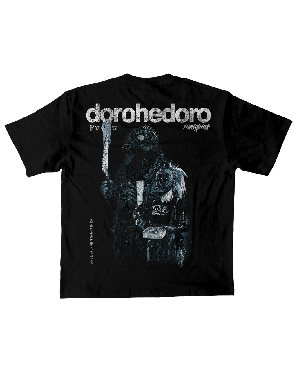 NIKAIDO & KAIMAN | DOROHEDORO | PREMIUM BLACK OVERSIZE TEE
