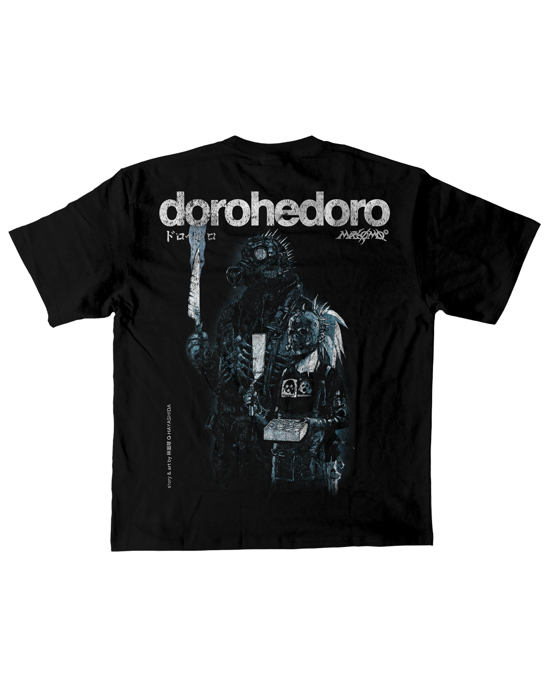 NIKAIDO & KAIMAN | DOROHEDORO | PREMIUM BLACK OVERSIZE TEE
