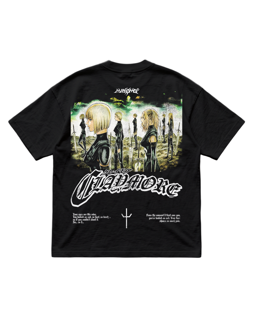 Ghosts of the North | CLAYMORE | PREMIUM BLACK OVERSIZE TEE