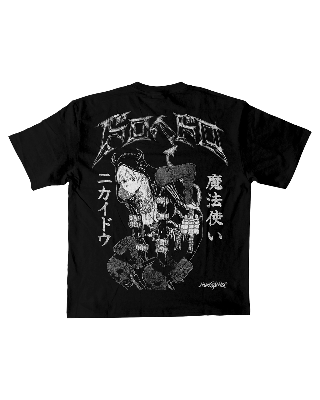 NIKAIDO | DOROHEDORO | PREMIUM BLACK OVERSIZE TEE