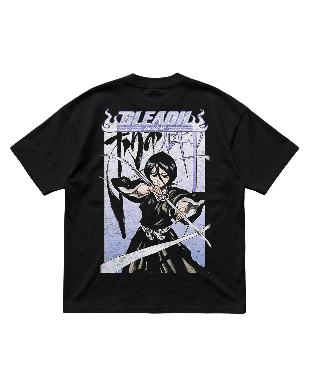 RUKIA | BLEACH | PREMIUM BLACK OVERSIZE TEE
