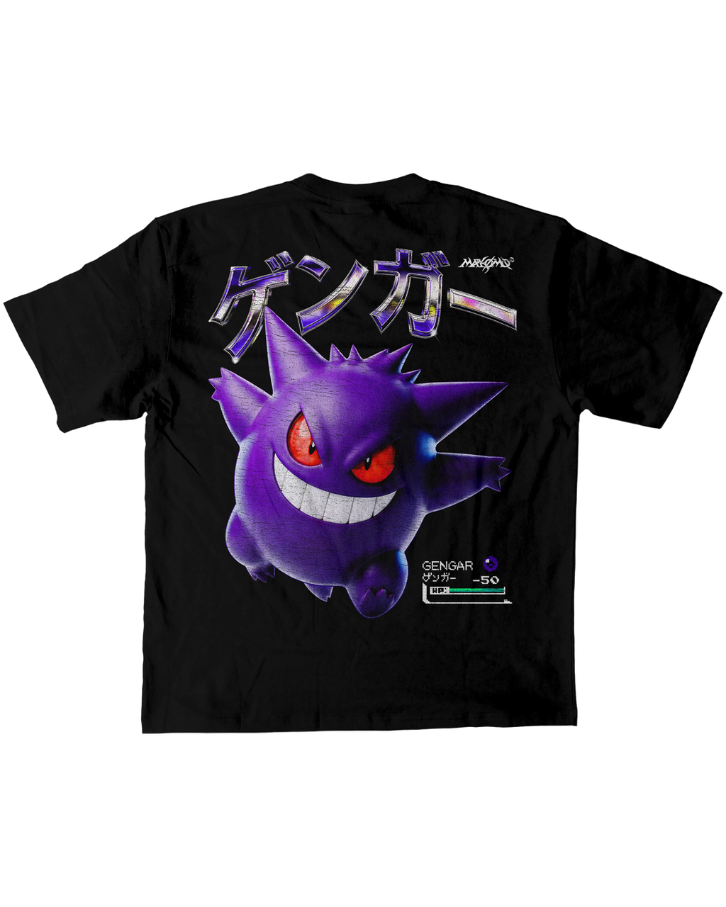 GENGAR | POKEMON | PREMIUM BLACK OVERSIZE TEE