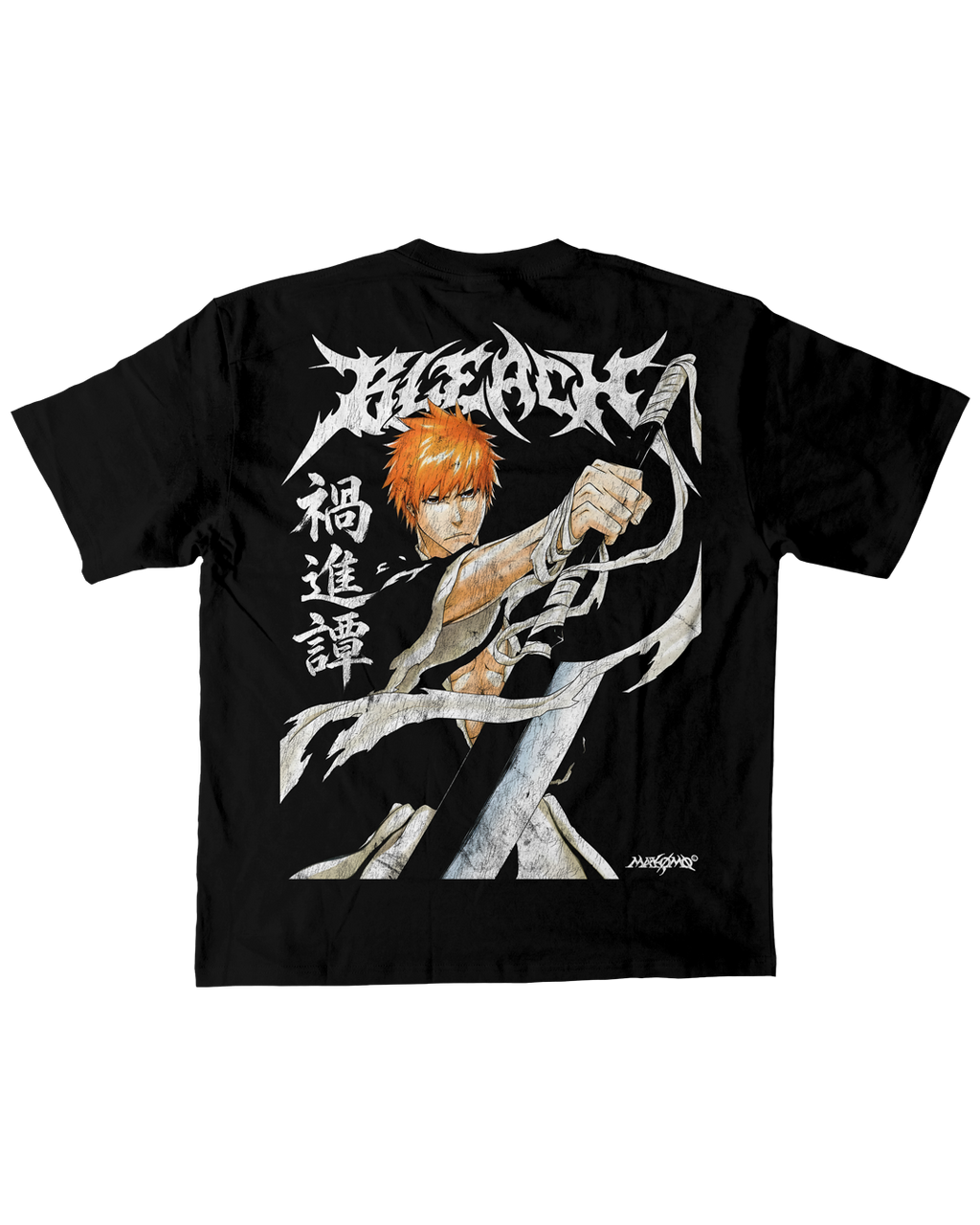 ICHIGO | BLEACH | PREMIUM BLACK OVERSIZE TEE