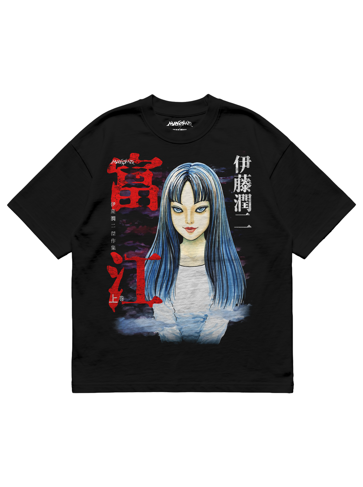 TOMIE | JUNJI ITO | PREMIUM BLACK OVERSIZE TEE